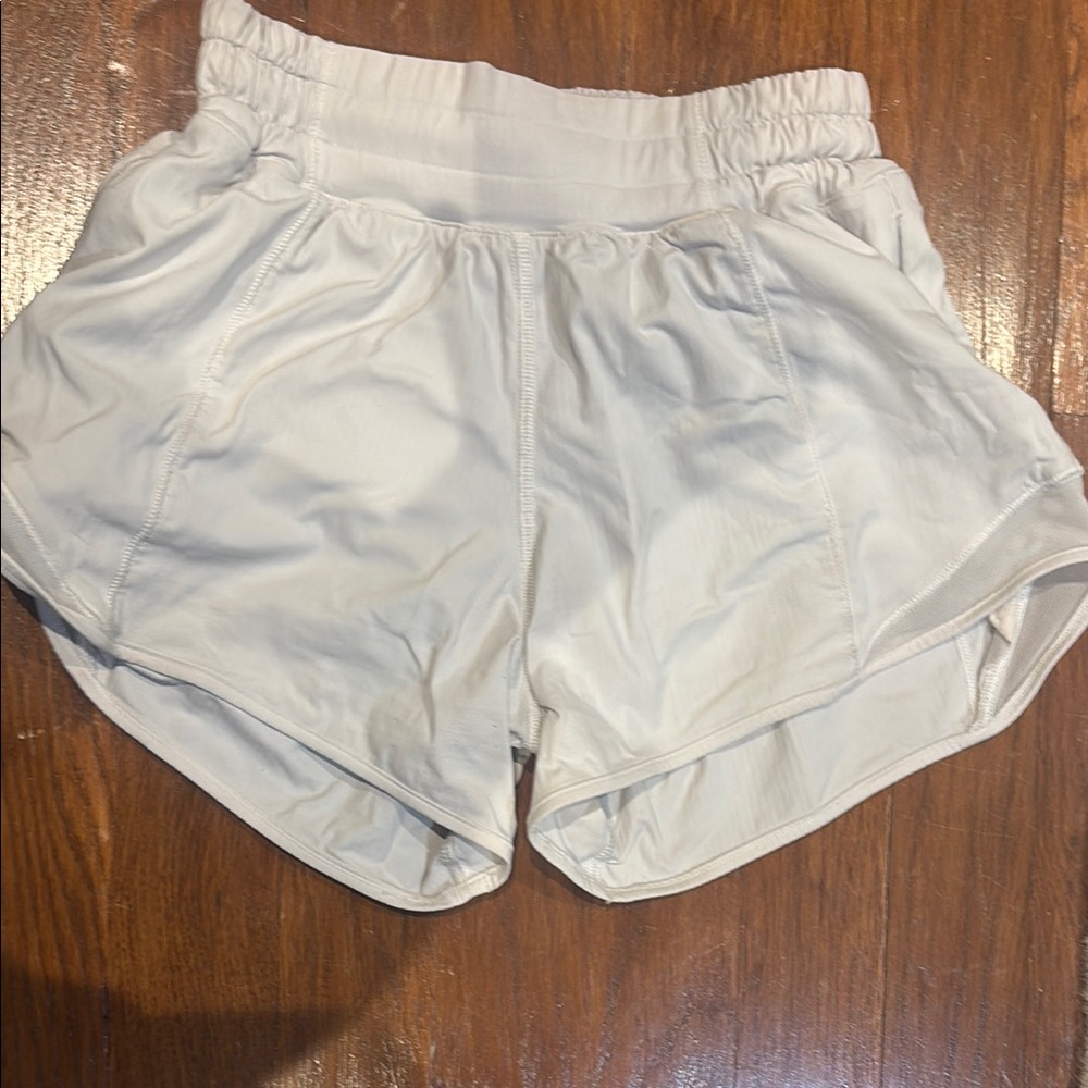 Women's White Athletic Shorts